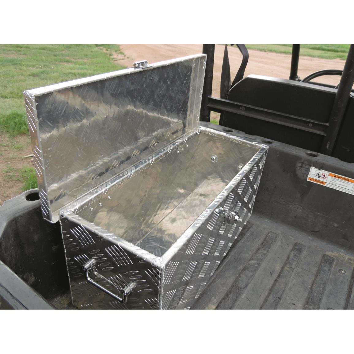 Hornet Outdoors ATV/UTV Diamond Plate Aluminum Tool Box ...