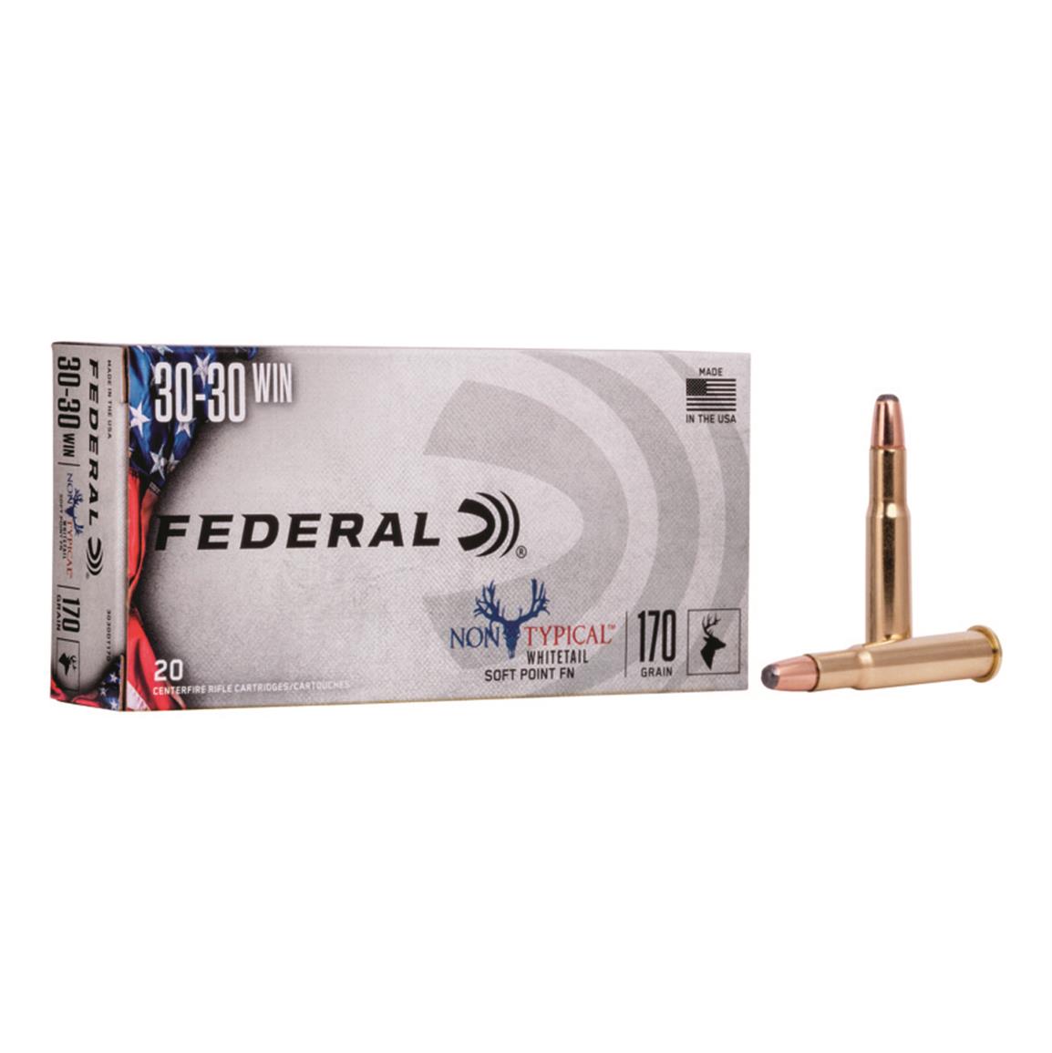 Federal Non-Typical, .30-30, SP, 170 Grain, 20 Rounds