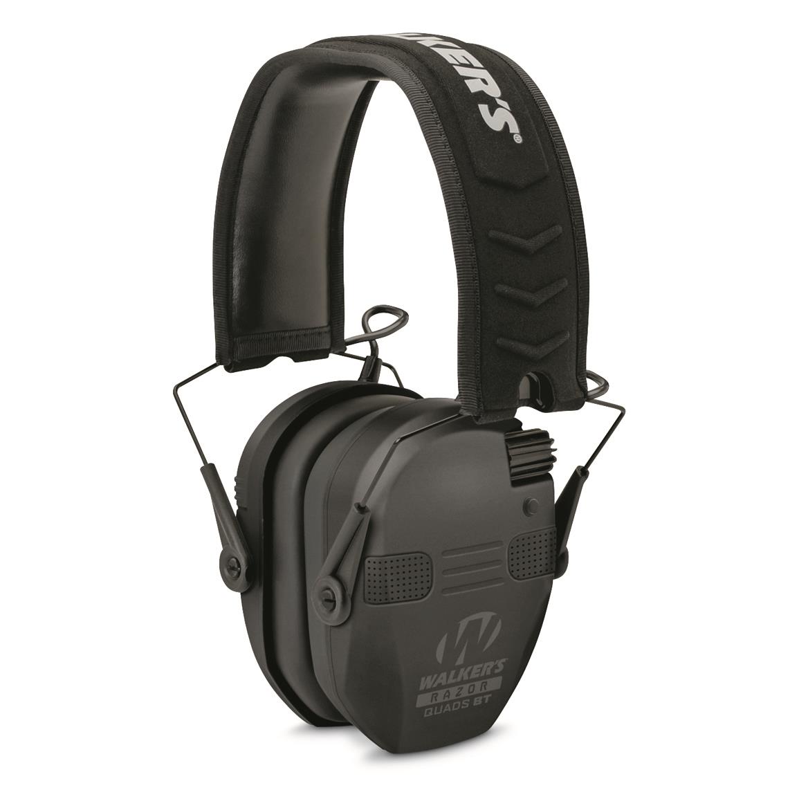 Walker's Razor Slim Electronic Quad Bluetooth Ear Muffs