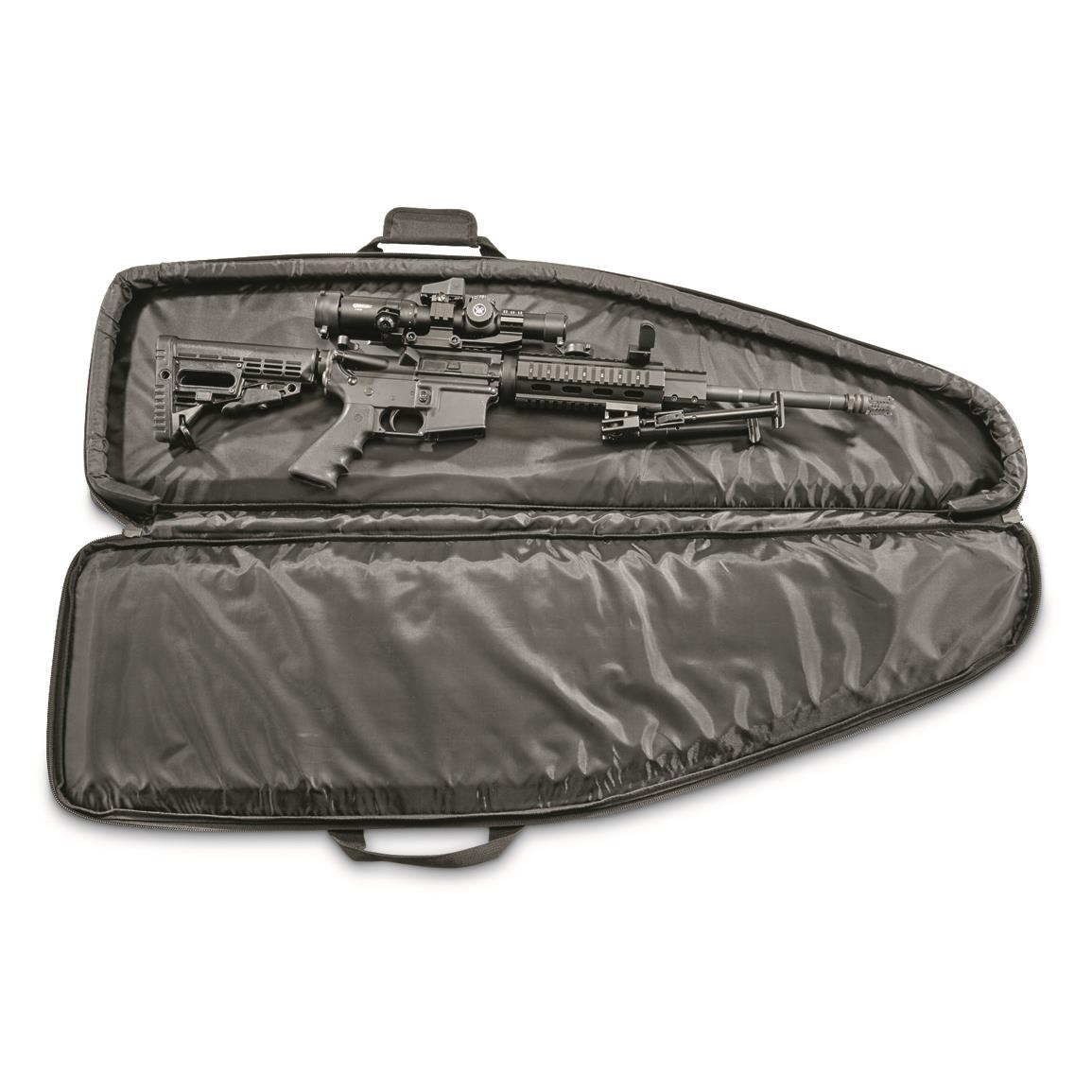 Carry All Black Cordura Pistol Case with Zipper Closure AC185 