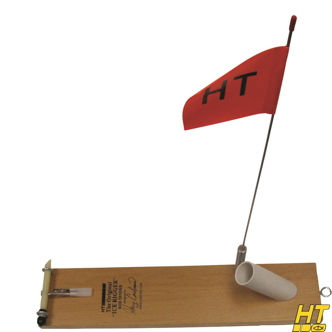 HT Ice Rigger Rod Holder with Flag Bite Signal 703402