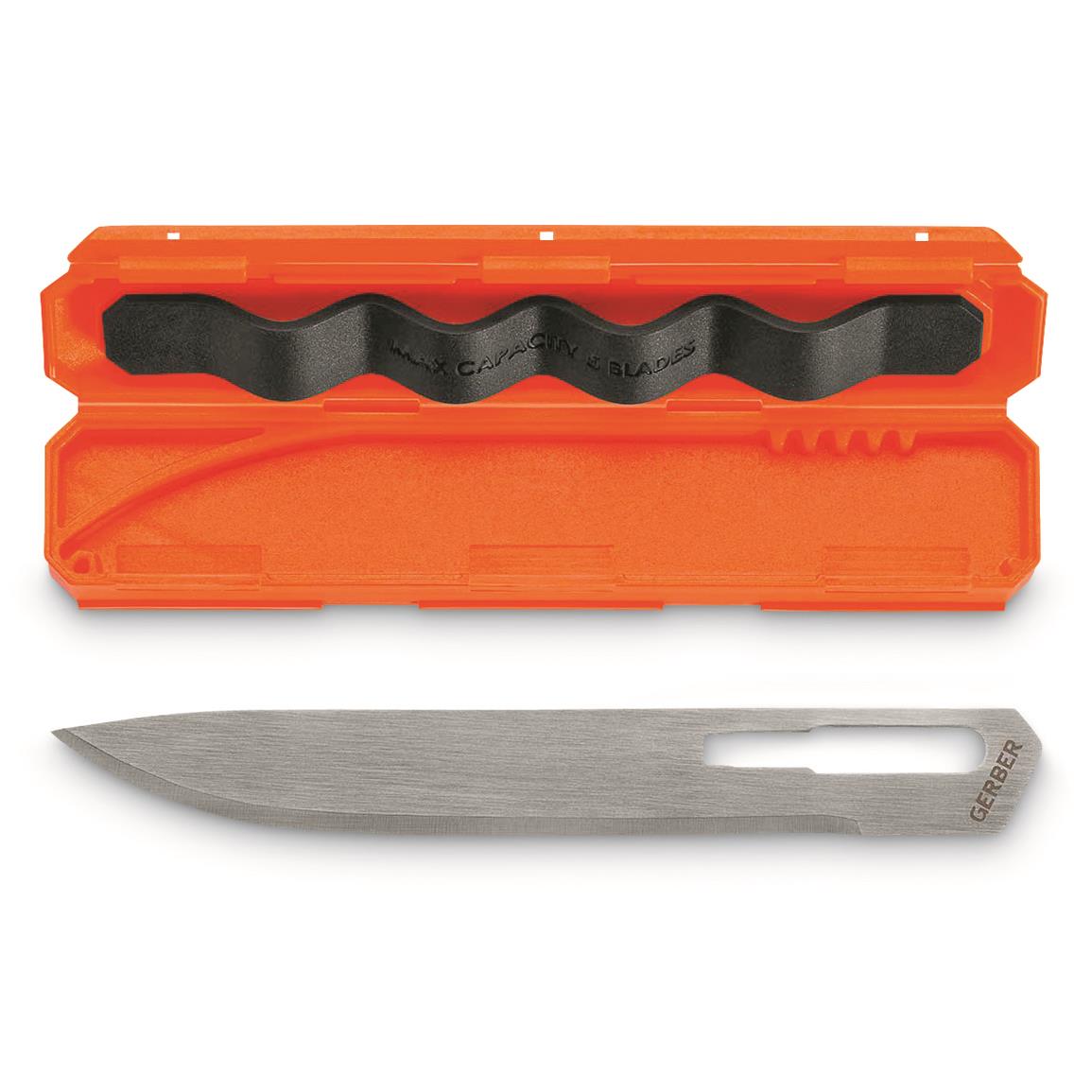Gerber Vital Big Game Replacement Blades with Case, Drop Point