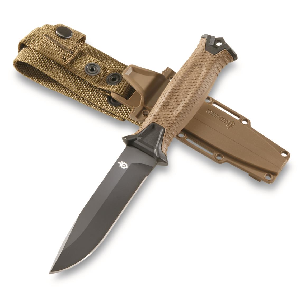 Gerber Strongarm Fixed Blade Knife, Coyote