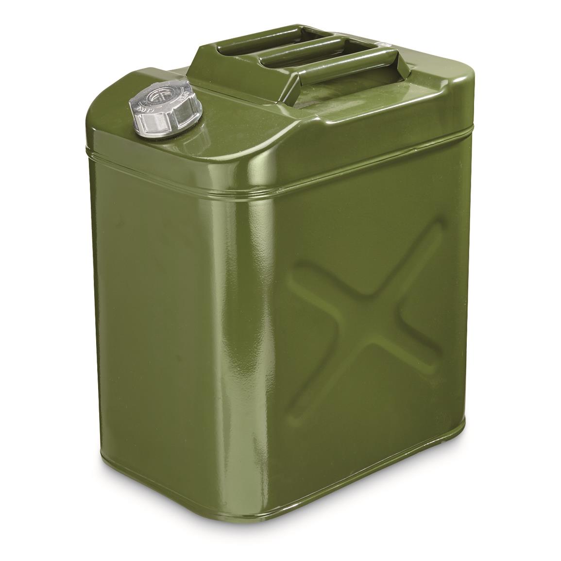 U.S. Military Style Steel Jerry Can, 30 Liter, Reproduction