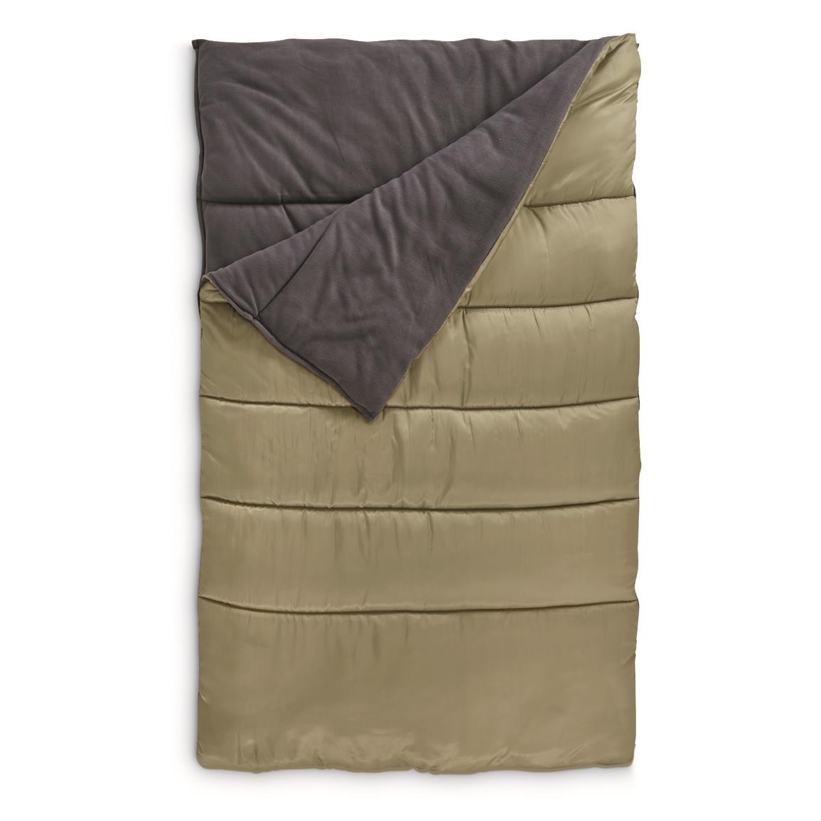 Guide Gear Fleece Lined Double Sleeping Bag, 20&deg;F