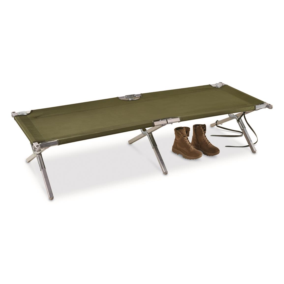 U.S. Military Surplus Cot, New 703758, Military Folding Cots at