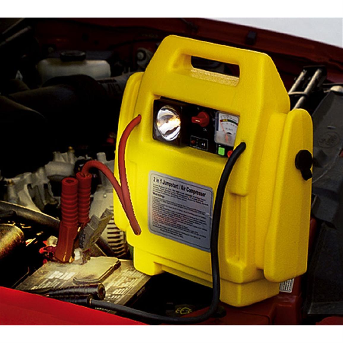 Guide Gear® Jumpstarter with Air Compressor 70381, Chargers & Jump Starters at Sportsman's Guide
