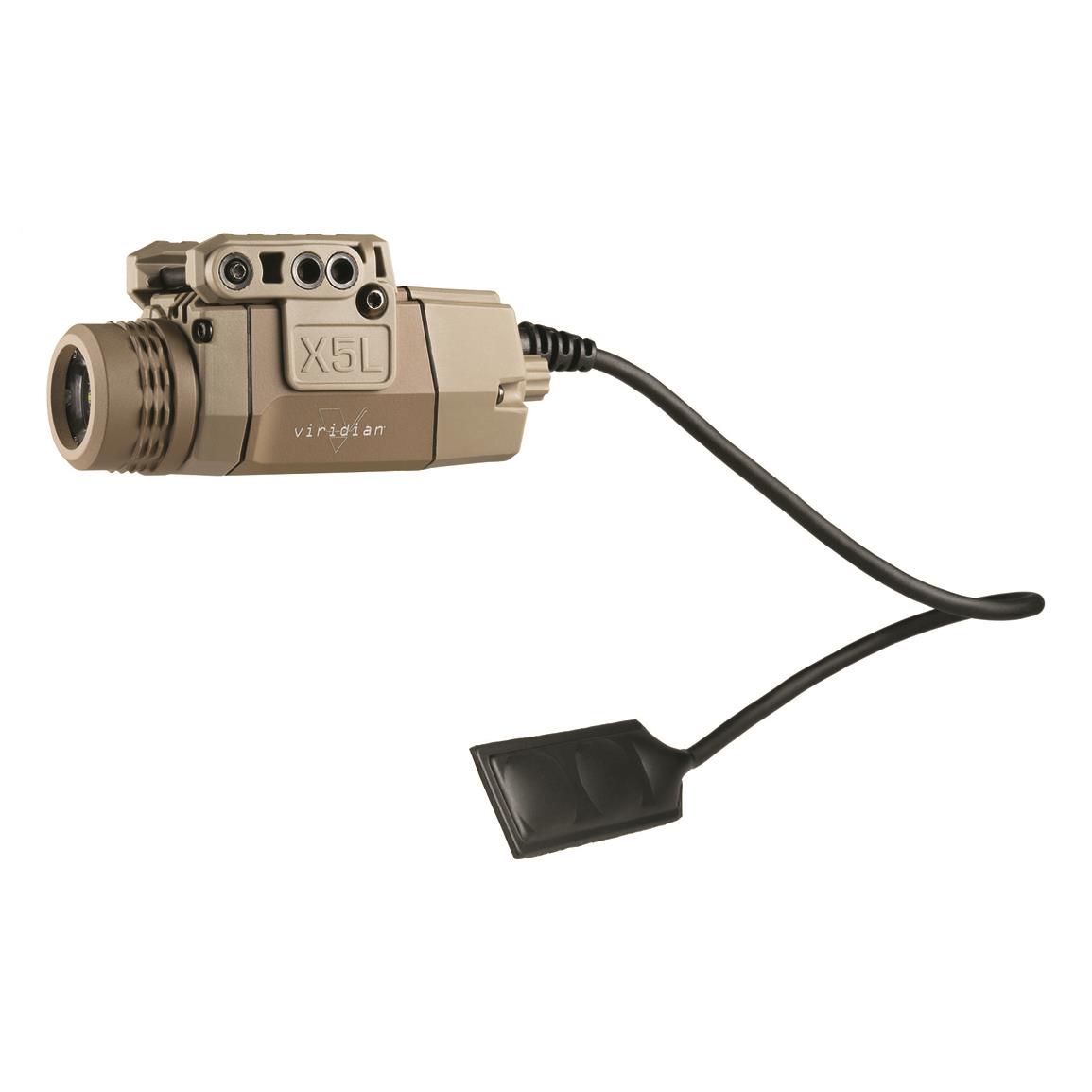 Viridian X5L-RS-FDE Green Laser and TacLight For Rifles and Shotguns