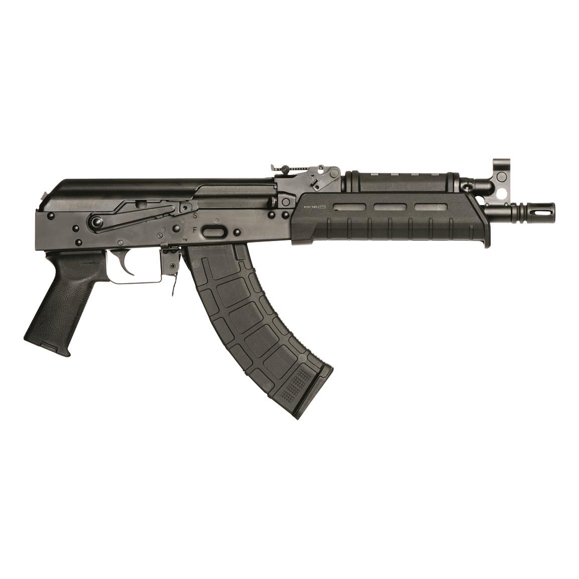 Century Arms RAS-47 AK Pistol, Semi-Automatic, 10.6" Barrel, Polymer Stock, 30+1 Rounds