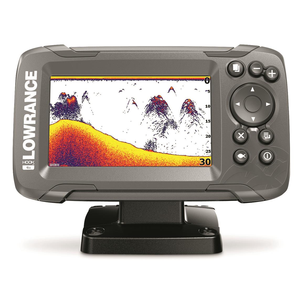 Lowrance HOOK2-4x Fish Finder with Bullet Transducer and GPS Plotter
