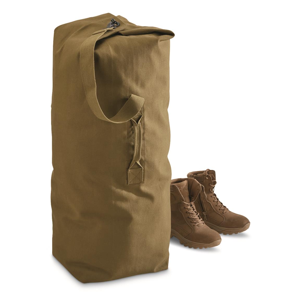 Military Style Canvas Duffel Bag - 704440, Military & Camo Duffle Bags at Sportsman&#39;s Guide
