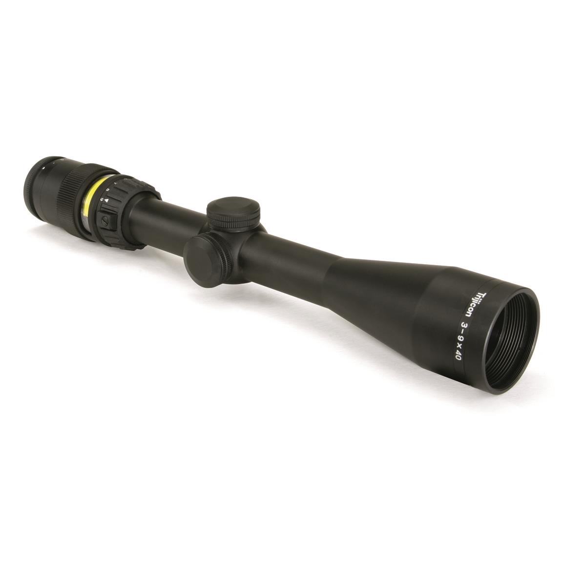Trijicon AccuPoint 3-9x40mm Rifle Scope, 1" Tube, Mil-Dot Crosshair with Illuminated Amber Dot