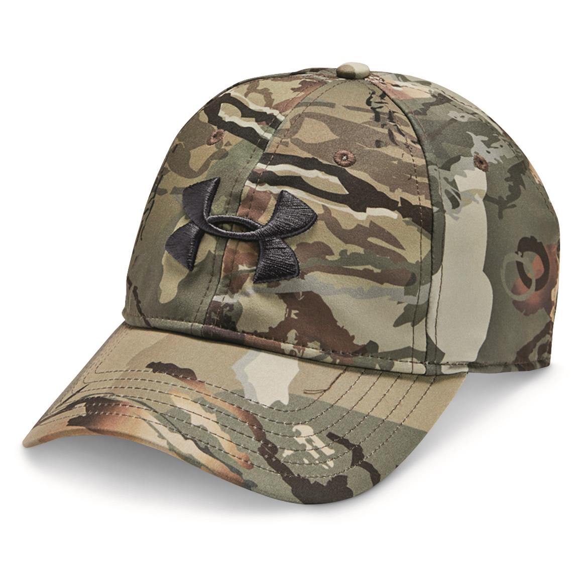 under armour men's camo stretch fit cap