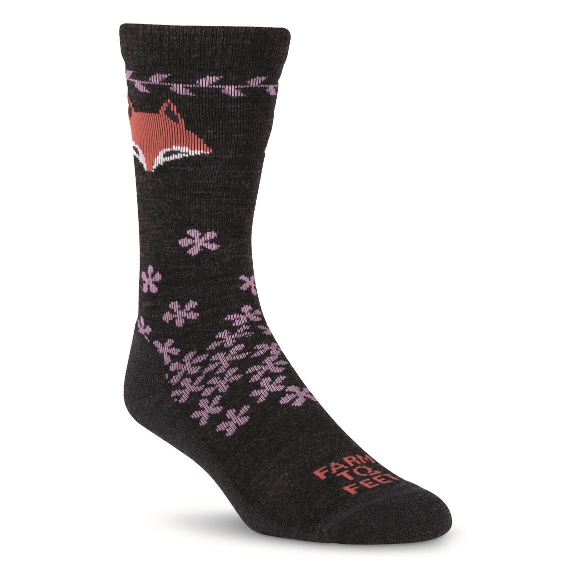 Farm to Feet Women's Emeryville Socks, Charcoal