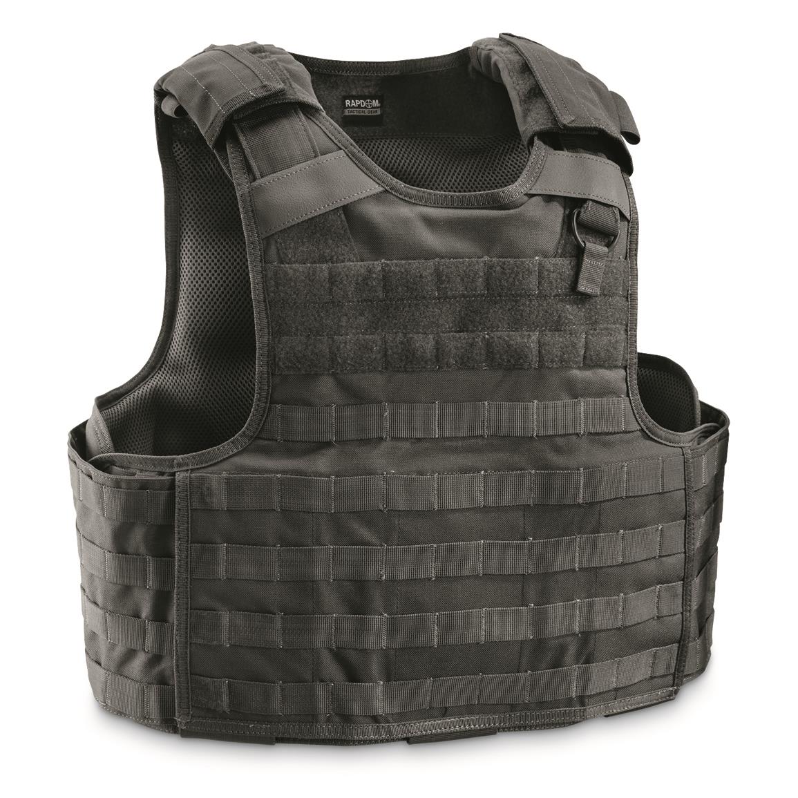 Rapid Dominance Tactical Plate Carrier Vest, Black