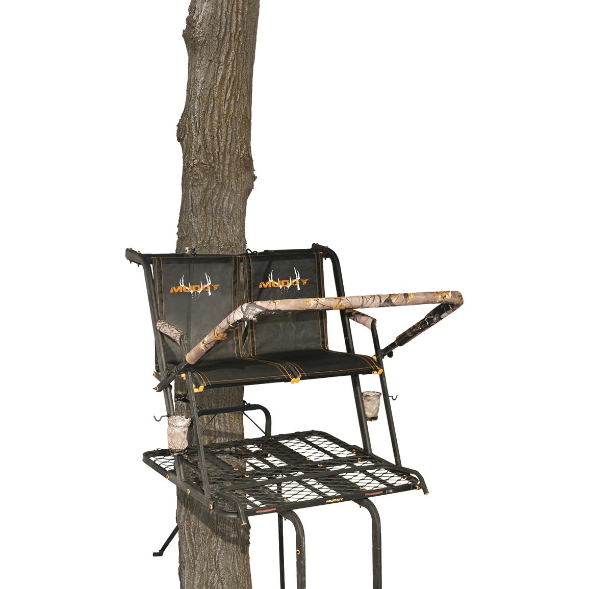 Muddy Nexus XTL 20' 2man Ladder Tree Stand 705518, Ladder Tree Stands at Sportsman's Guide