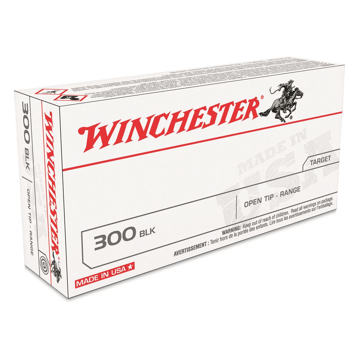 Winchester White Box, .300 AAC Blackout, Open Tip, 125 Grain, 20 Rounds