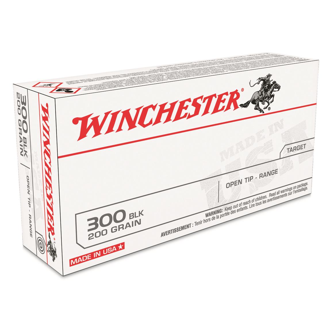 Winchesterm White Box, .300 AAC Blackout, Open Tip, 200 Grain, 20 Rounds