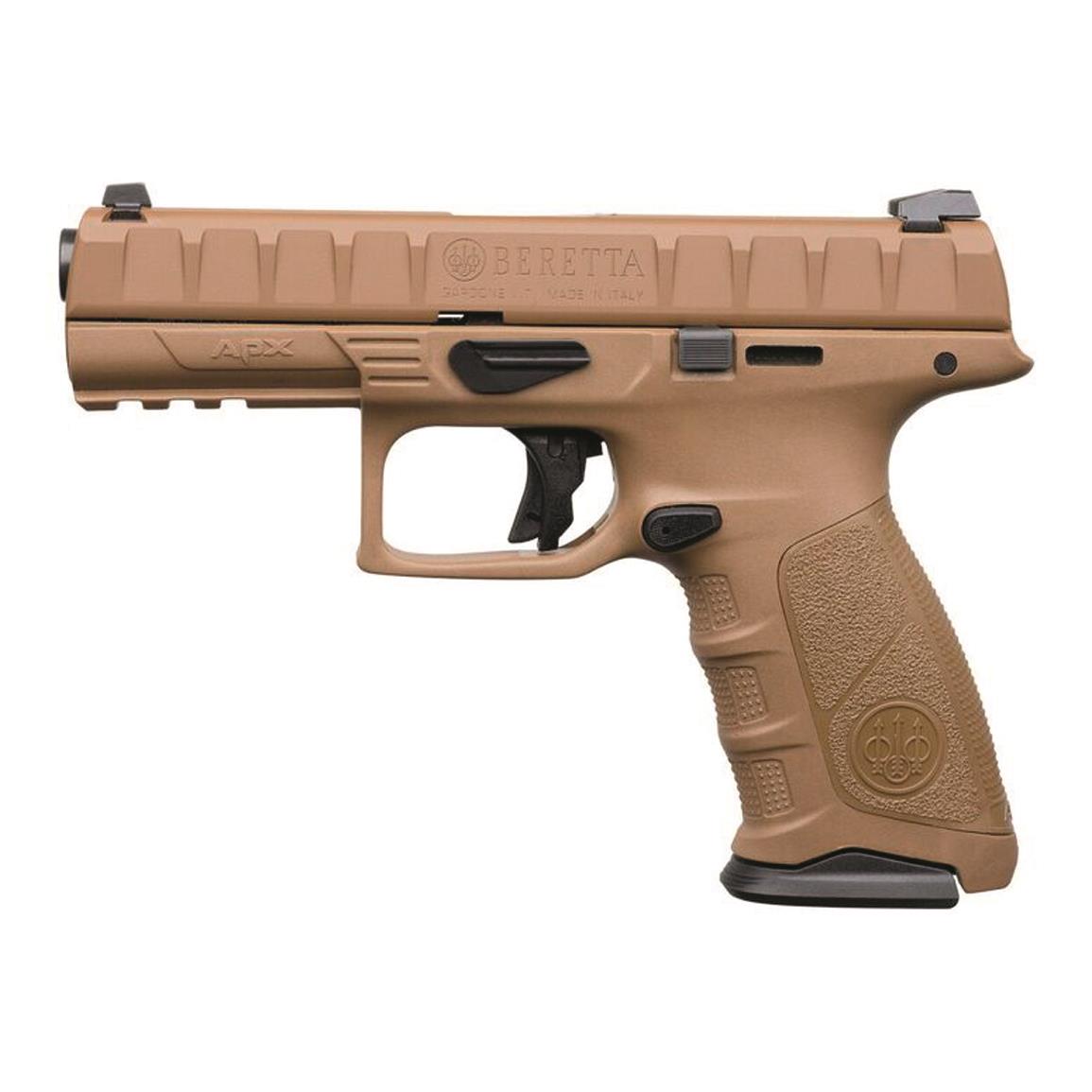 Beretta Apx Fde Semi Automatic 9mm 425 Barrel Flat Dark Earth 15