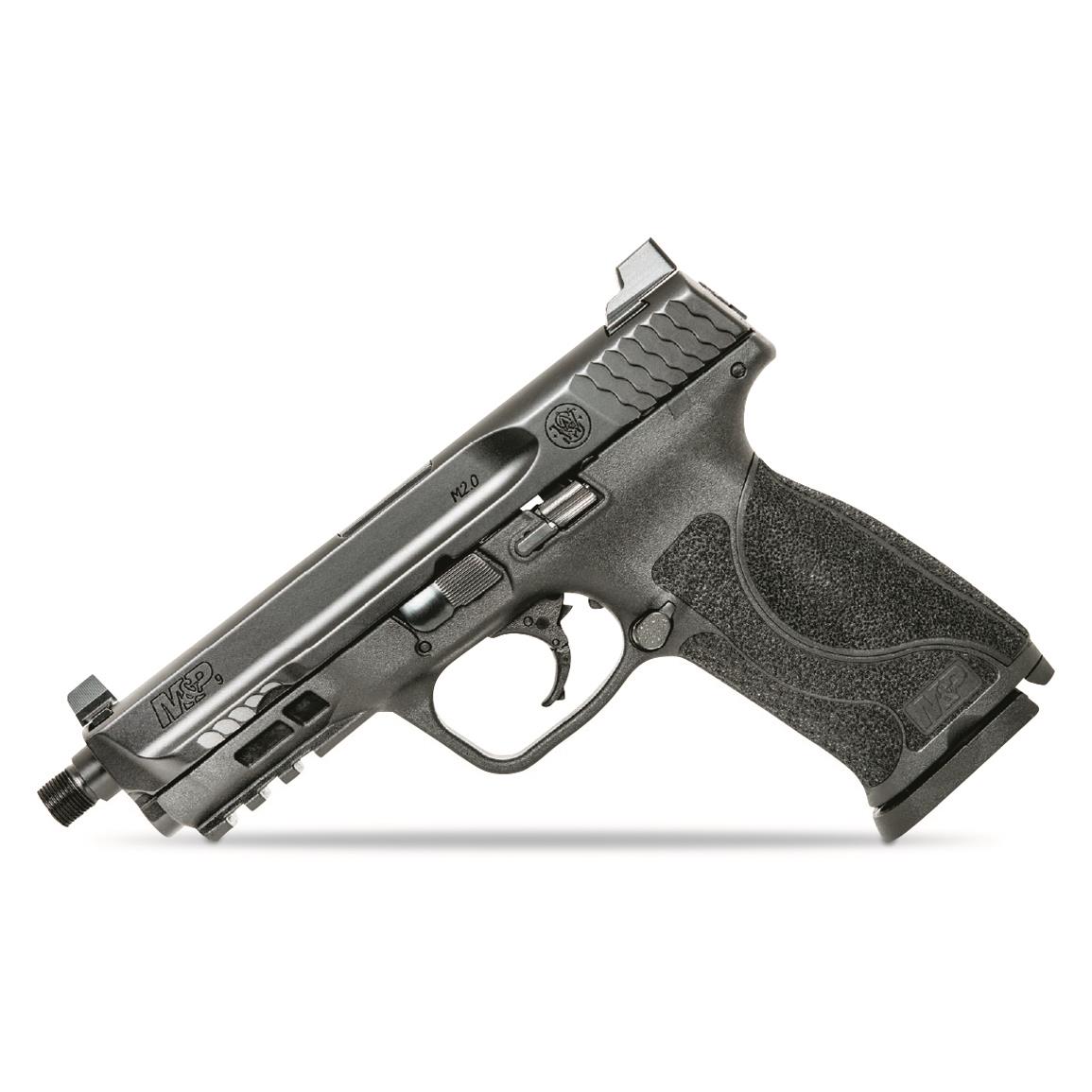 Smith &amp; Wesson M&amp;P9 M2.0 Threaded, Semi-Automatic, 9mm, 4.625&quot; Threaded Barrel, No Safety, 17+1 Rds