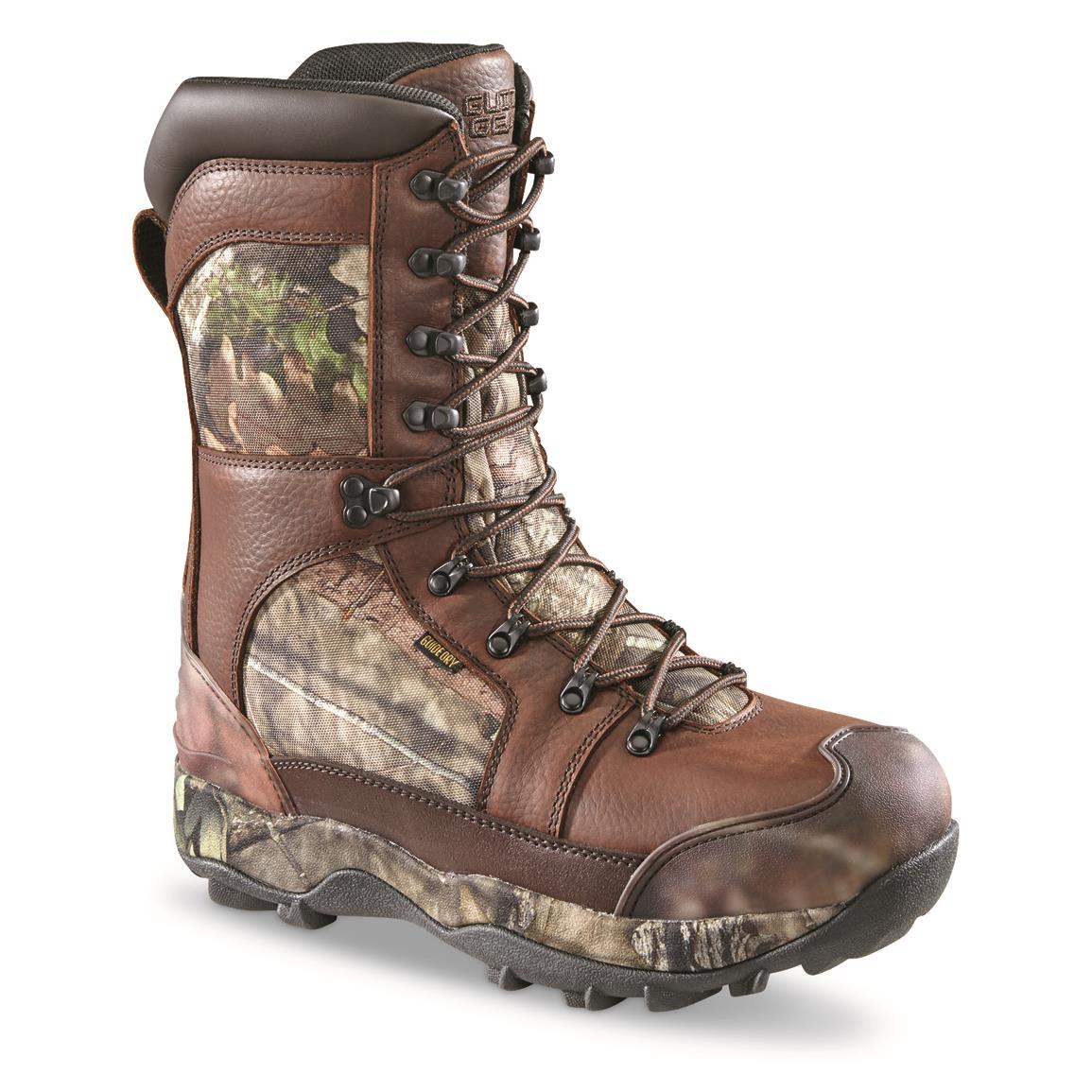 Guide Gear Monolithic Extreme Waterproof Insulated Hunting Boots, 2,400-gram Thinsulate Ultra, Mossy Oak Break-Up® COUNTRY™