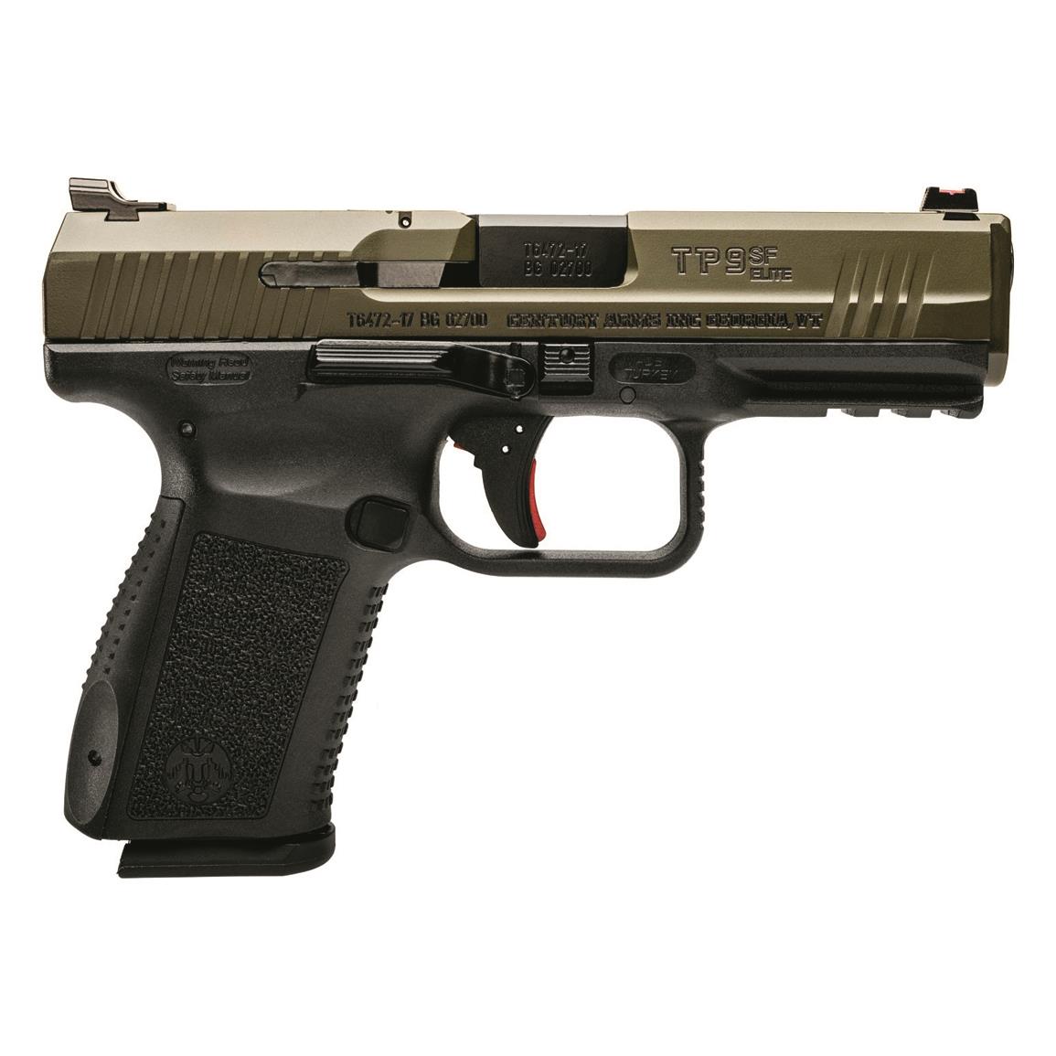 Canik TP9SF Elite-S, Semi-Automatic, 9mm, 4.19" Barrel, ODG Frame, 15+1 Rounds