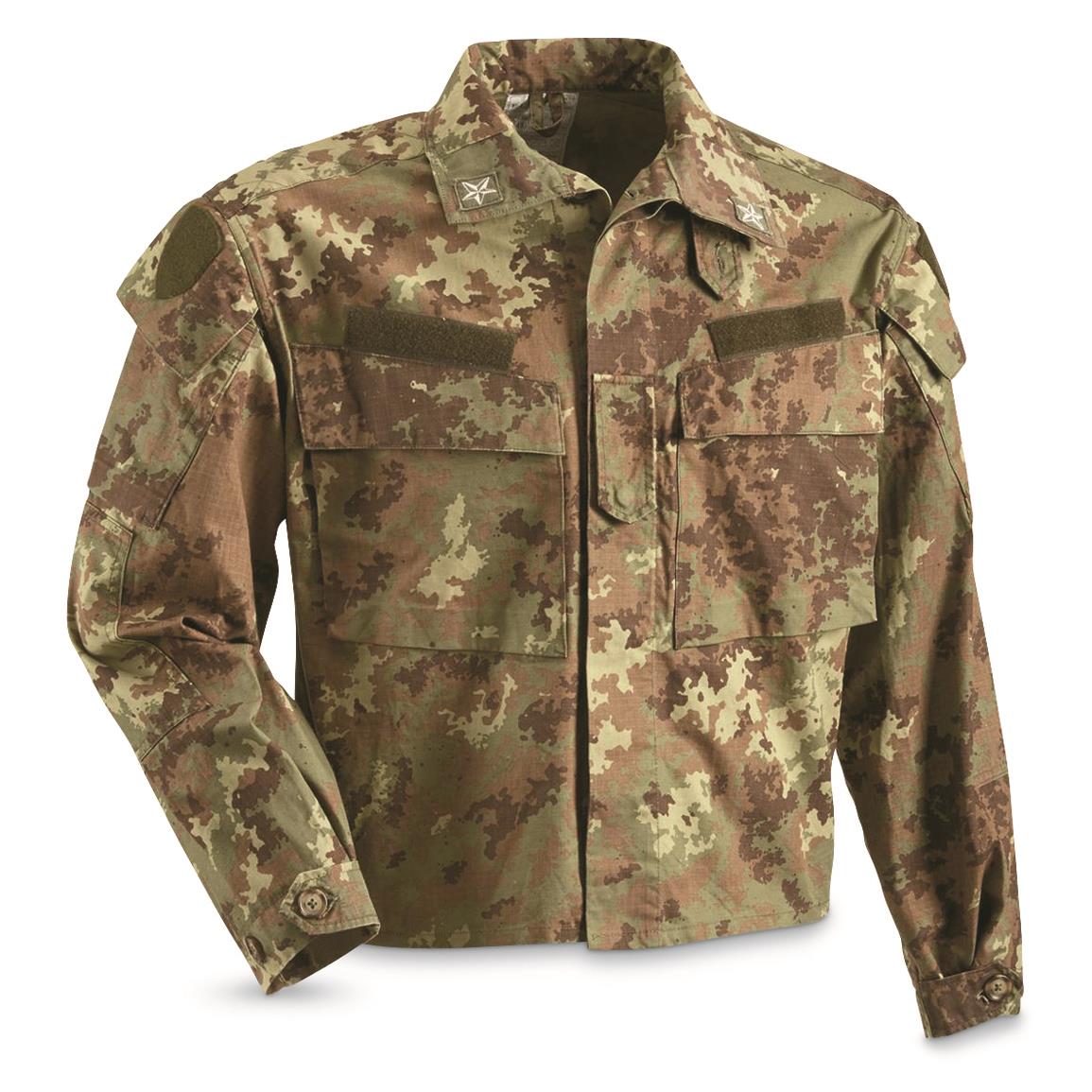 Military Uniform Supply Mens BDU Jacket Woodland Camo