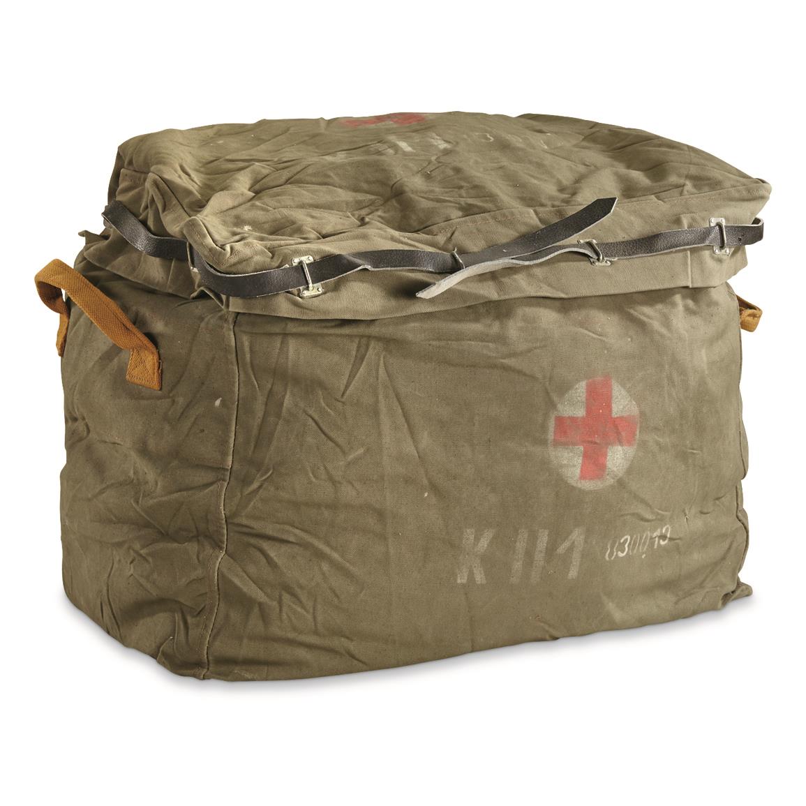 Hungarian Military Surplus First Aid Parachute Bag Used Hungarian Military Surplus First Aid Parachute Bag Used