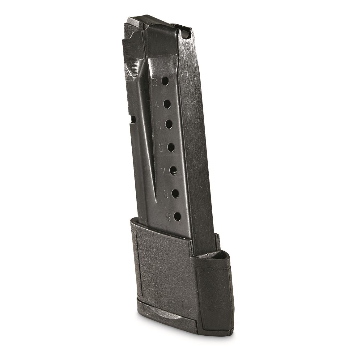 PROMAG MAGAZINE SMI28 Smith & Wesson M&P Shield 9MM 10 Round with sleeve blued