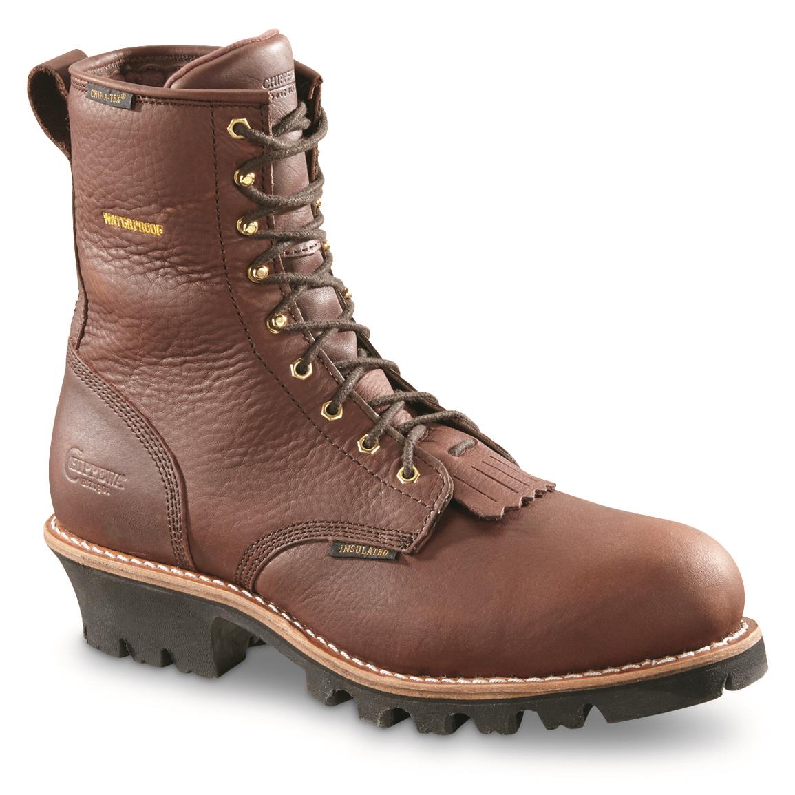 men's insulated logger boots