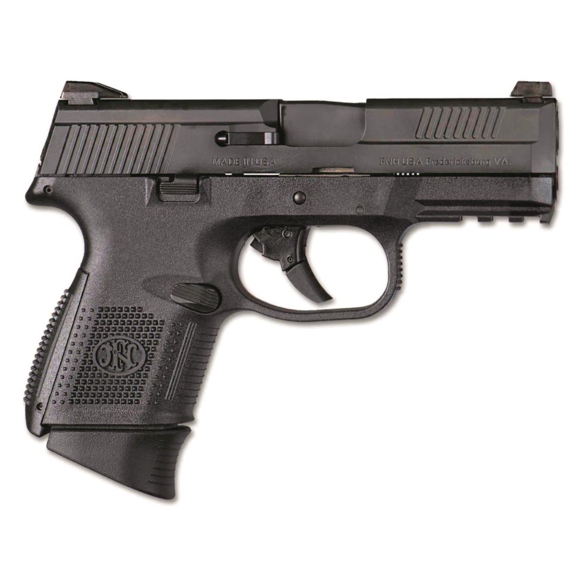 FN America FNS-9 Compact, Semi-Automatic, 9mm, 3.6" Barrel, No Manual Safety, 10+1 Rounds