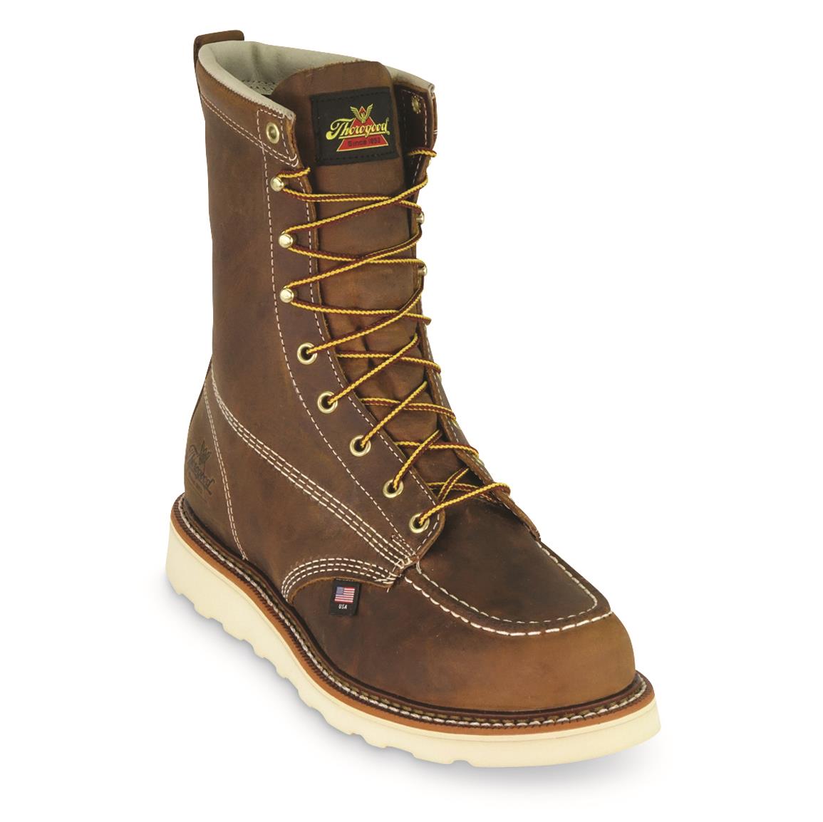 thorogood men's american heritage 8 safety toe boot