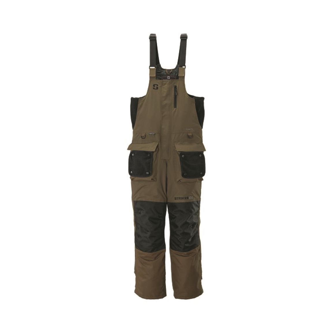 Striker Ice Men's Climate Insulated Waterproof Bibs with Sureflote -  706577, Insulated Pants, Overalls & Coveralls at Sportsman's Guide