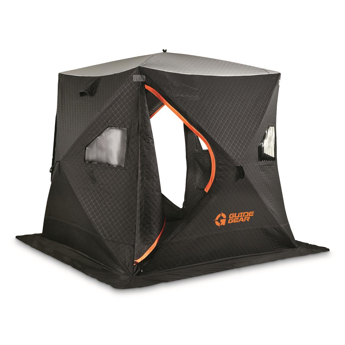 Guide Gear 6' x 6' Fully Insulated Ice Fishing Shelter