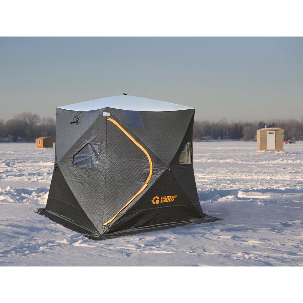 Guide Gear 6' x 6' Fully Insulated Ice Fishing Shelter