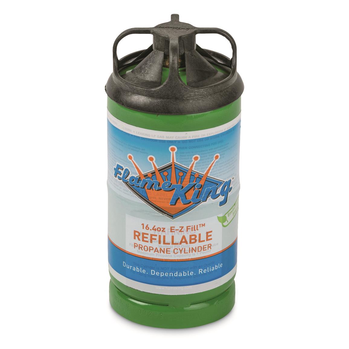 Flame King 1 lb. Refillable Propane Cylinder