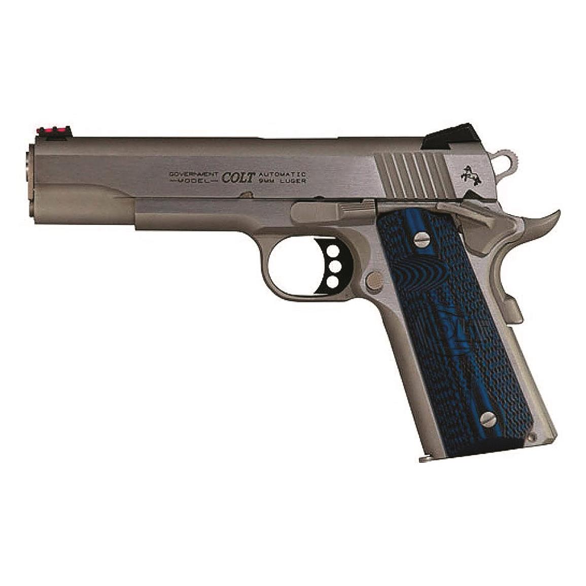 Colt Government Competition 1911 Stainless Steel, Semi-Automatic, 9mm, 5" Barrel, 9+1 Rounds