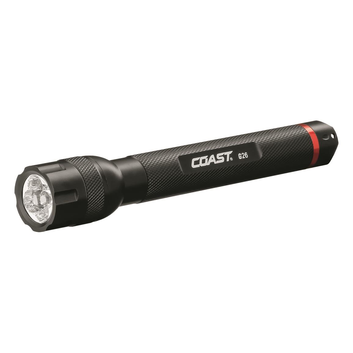 COAST G26 Utility Fixed Beam Flashlight, 330 Lumens