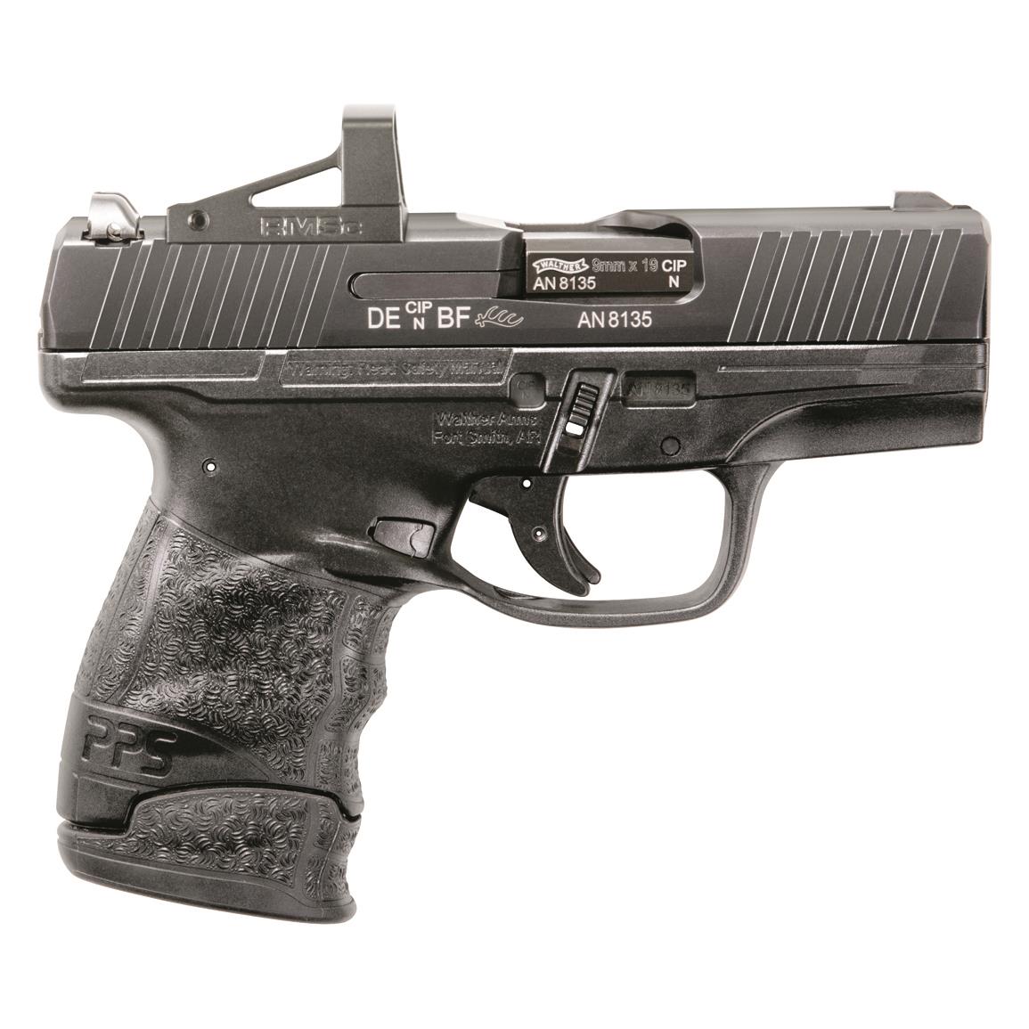 Walther PPS M2 with Shield RMSC Optic, Semi-Automatic, 9mm, 3.18" Barrel, 7+1 Rounds