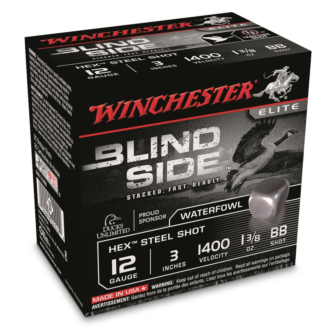 Winchester Blind Side, 12 Gauge, 3", 1 3/8 oz. Shells, 250 Rounds
