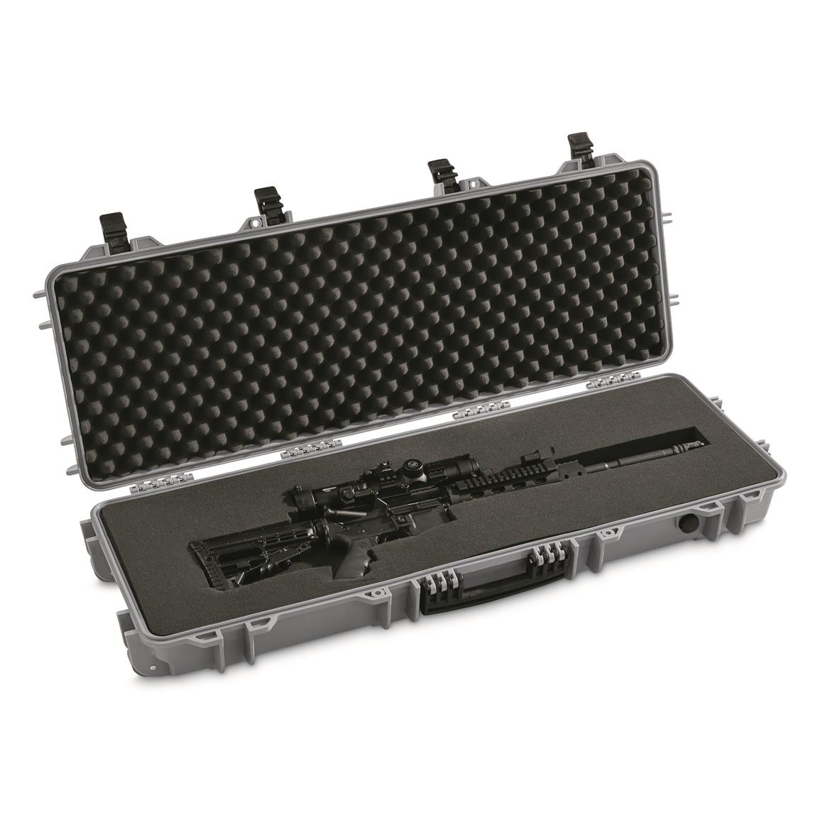 Fishing Rod Gun Rifle Case Hard Shell Scope Storage Safe Box Waterproof Tactical