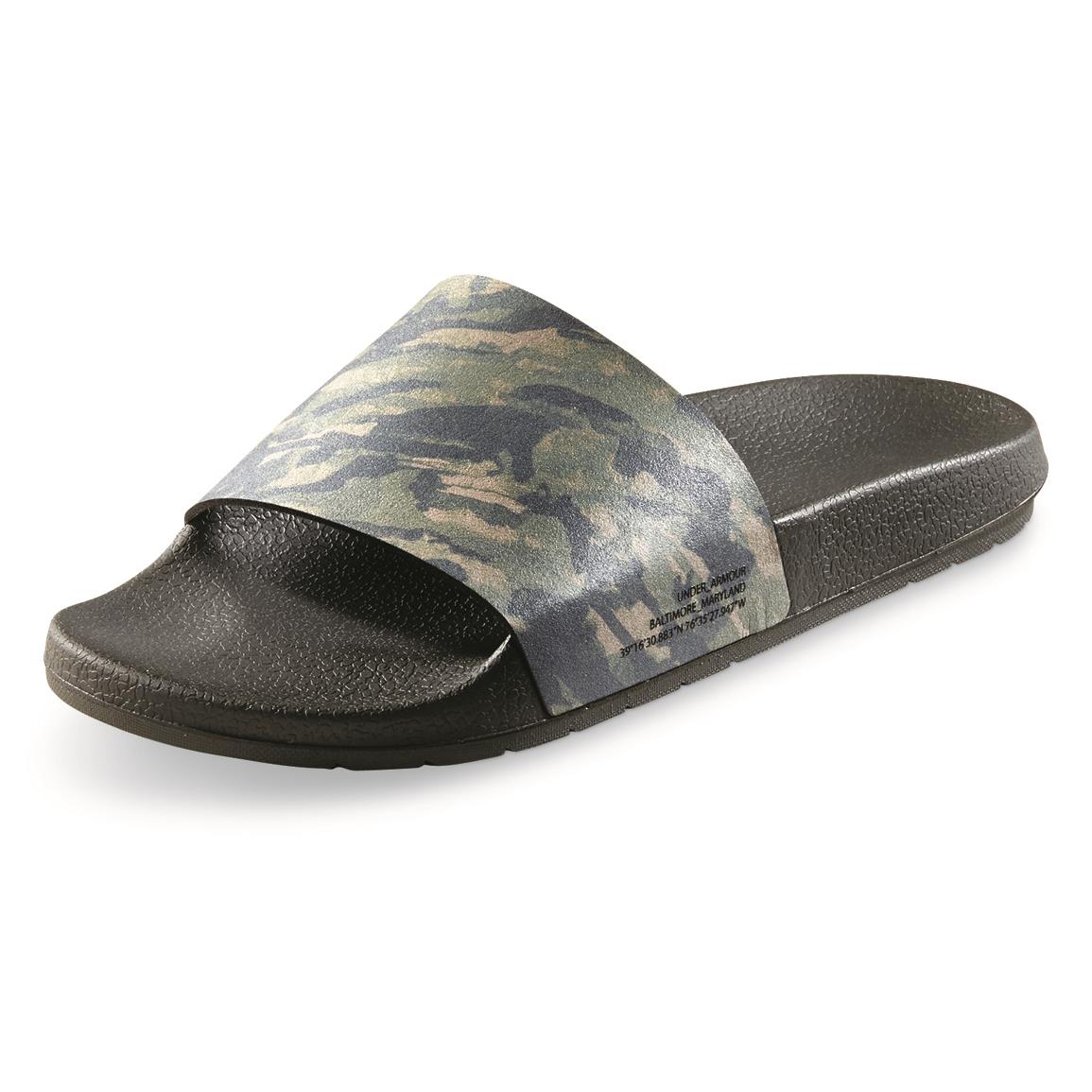 under armour men's camouflage slide sandals