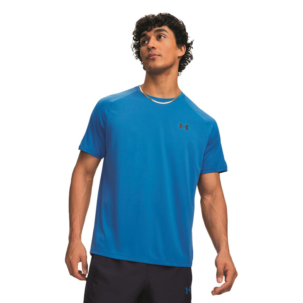 Under Armour Men's Tech 2.0 Short Sleeve T-Shirt, Medium, Aegean Blue/White