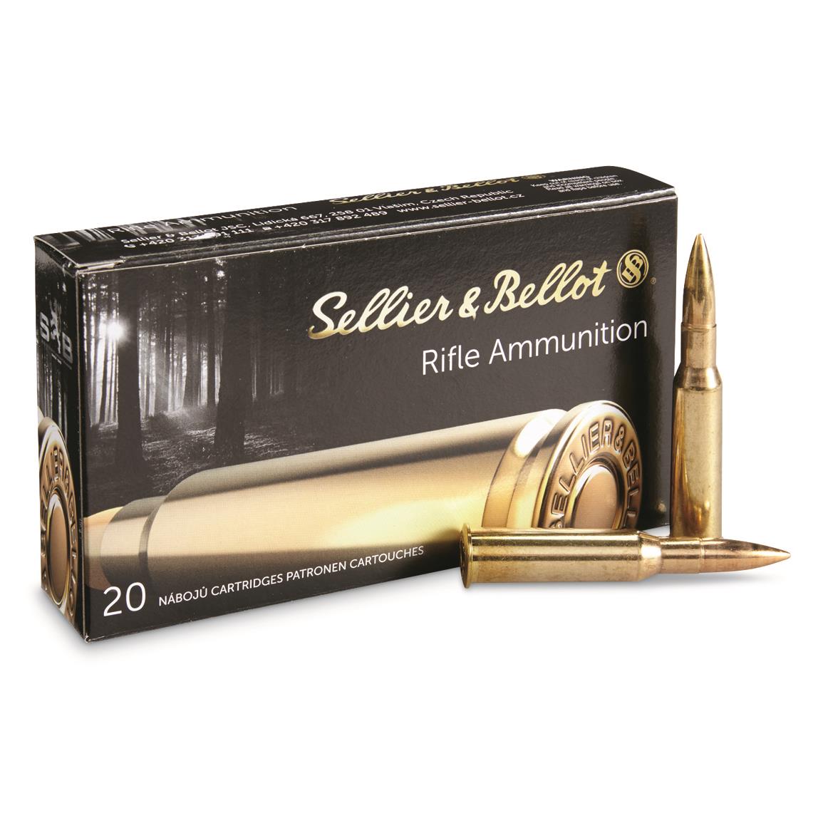 Sellier & Bellot, 7.62x54R, FMJ, 180 Grain, 20 Rounds