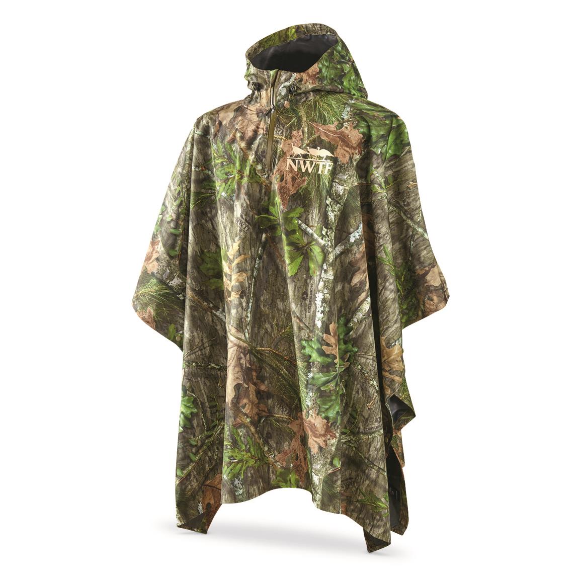 NOMAD NWTF Poncho - 707808, Camo Rain Gear & Jackets at Sportsman's Guide
