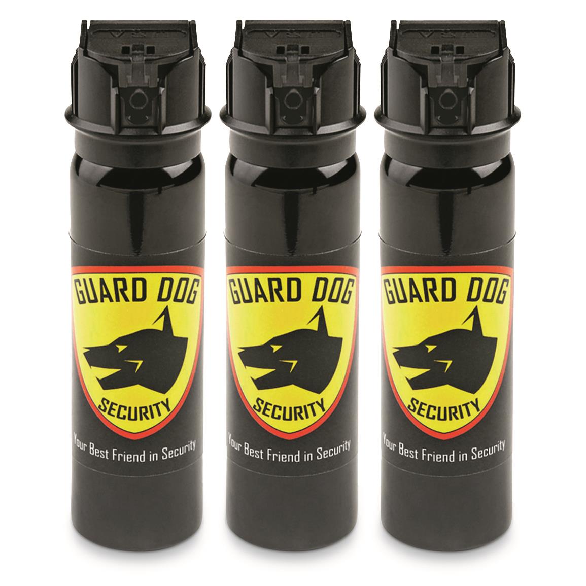 Guard Dog Flip Top Pepper Spray, 3 Pack of 4 oz. Canisters