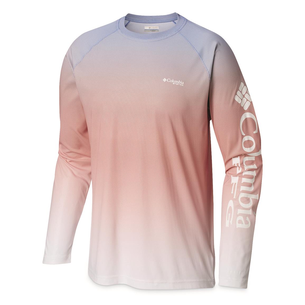 columbia blue long sleeve shirt
