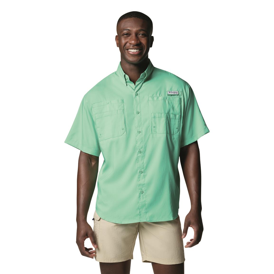 Columbia Men's Tamiami II Shirt, in Glaze Green, Size 2XL | by West Marine