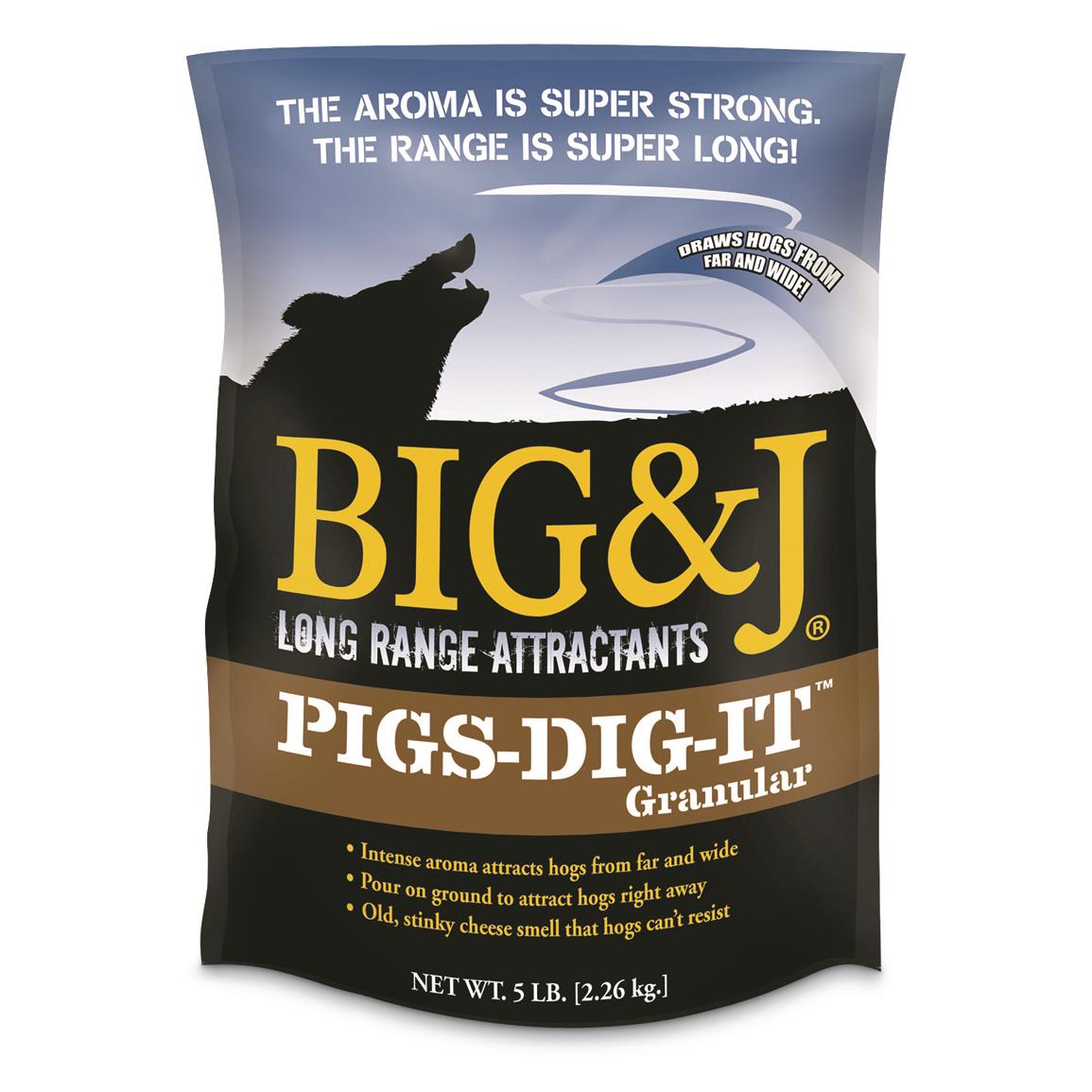 Big & J Pigs-Dig-It Granular Attractant, 5-lb. bag