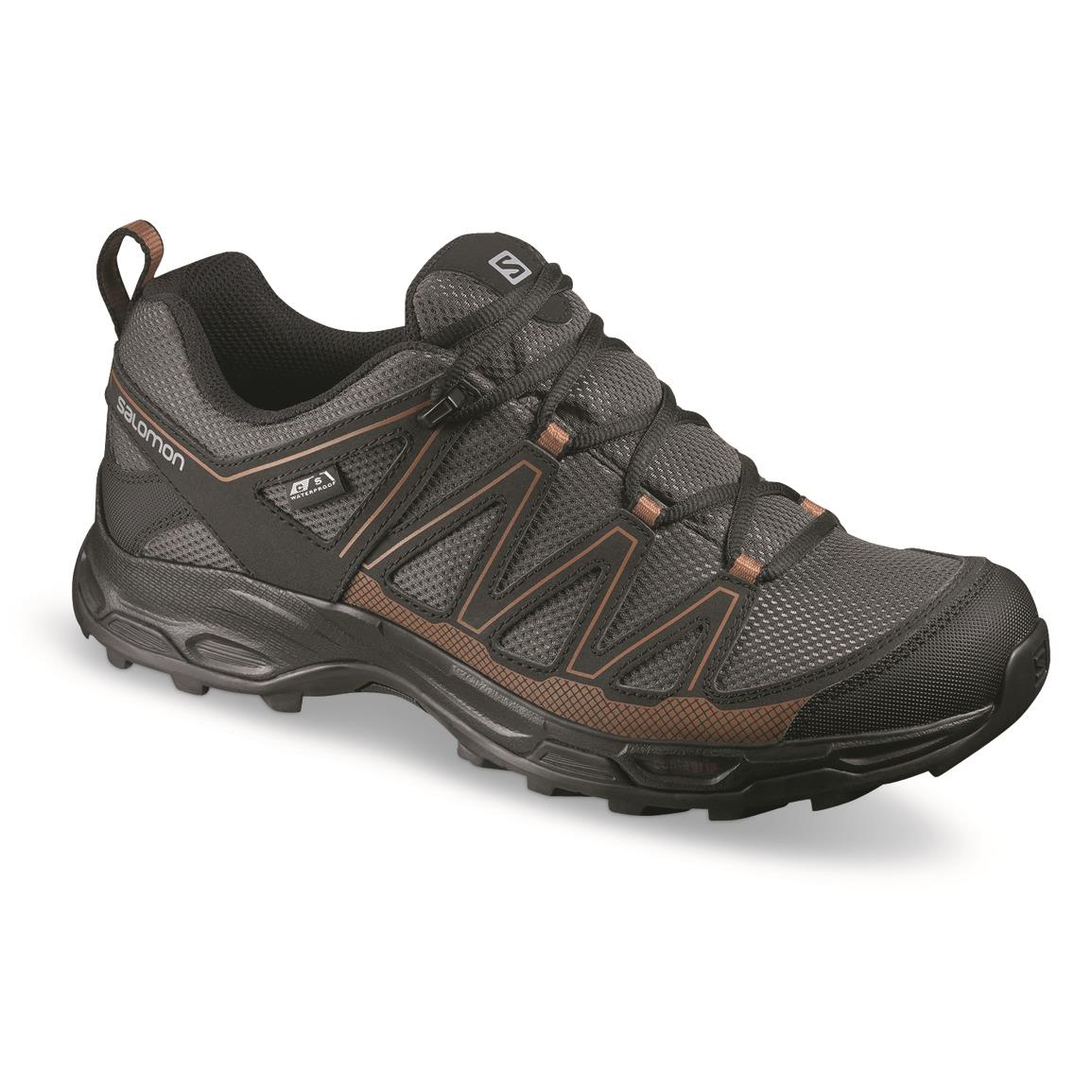 salomon men's pathfinder waterproof hiking shoes